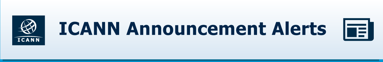 ICANN Announcement Alerts